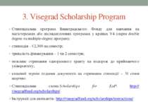 3. Visegrad Scholarship Program Стипендіальна програма Вишеградського Фонду д...
