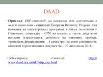 DAAD Приклад: ERP-стипендії на навчання для випускників в галузі економіки - ...