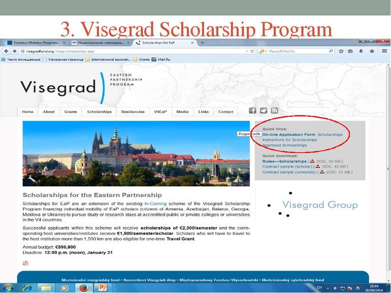 3. Visegrad Scholarship Program