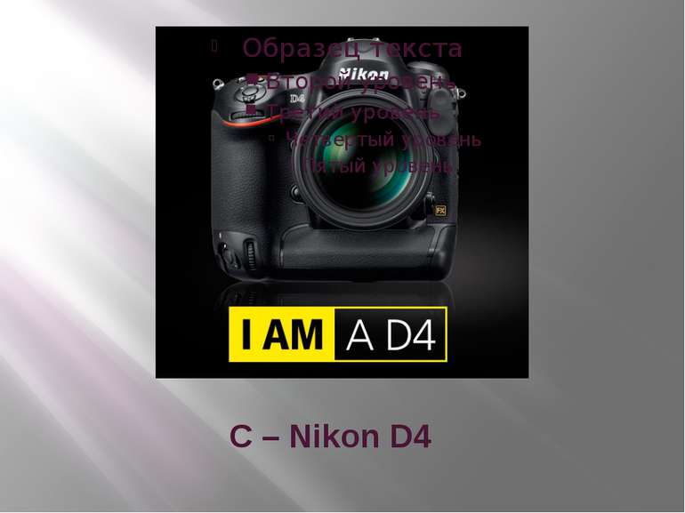 C – Nikon D4