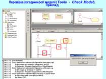 Перевірка узгодженості моделі (Tools - Check Model). Приклад Діаграми взаємод...