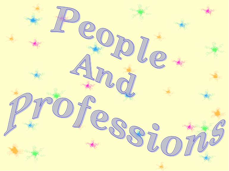 People And Professions