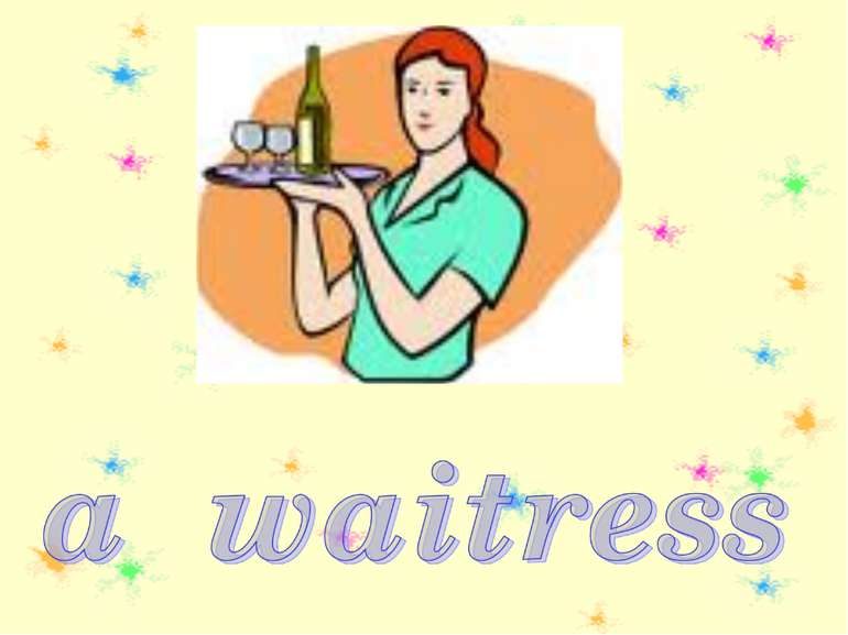 a waitress
