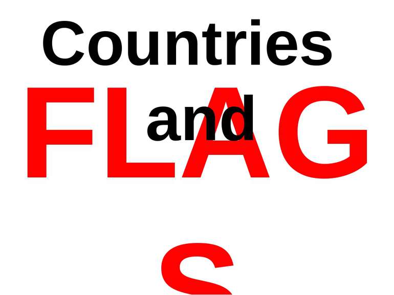 FLAGS Countries and