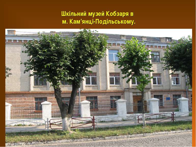 Шкільний музей Кобзаря в м. Кам’янці-Подільському.