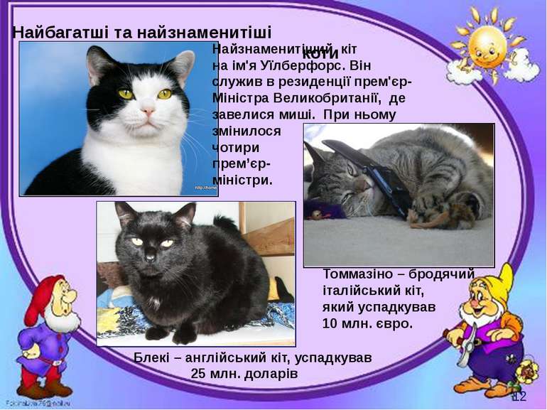 Найбагатші та найзнаменитіші коти Могильська О. В. Цікаве з життя собак і кот...