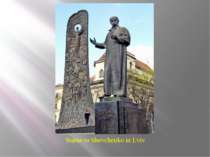 Statue to Shevchenko in Lviv