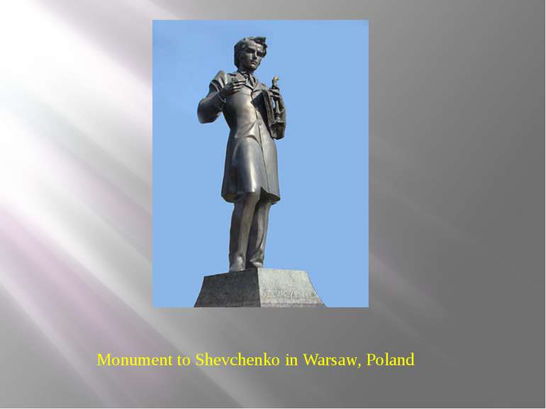 Monument to Shevchenko in Warsaw, Poland