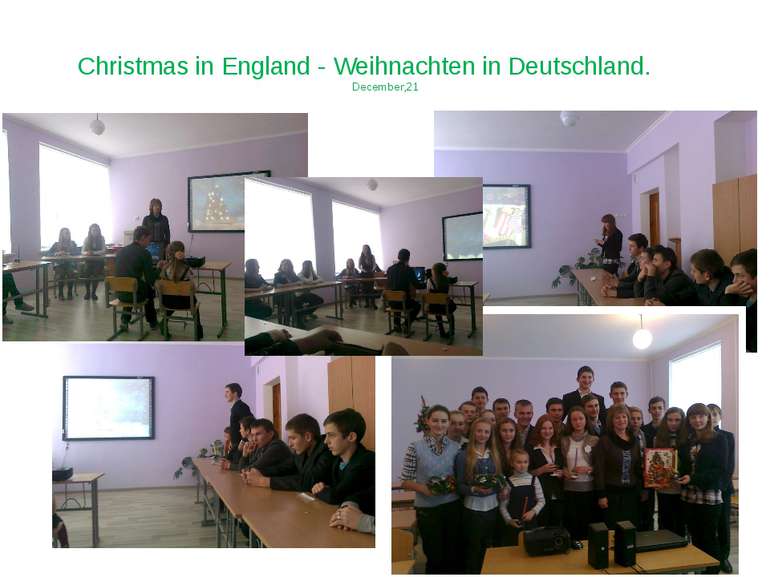 Christmas in England - Weihnachten in Deutschland. December,21