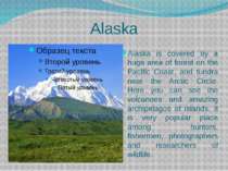 Alaska Alaska is covered by a huge area of forest on the Pacific Coast, and t...