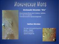 Ионические Mons восточному гребню . 12,7 км (7,9 мили). Тектонического происх...
