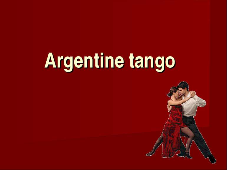 Argentine tango