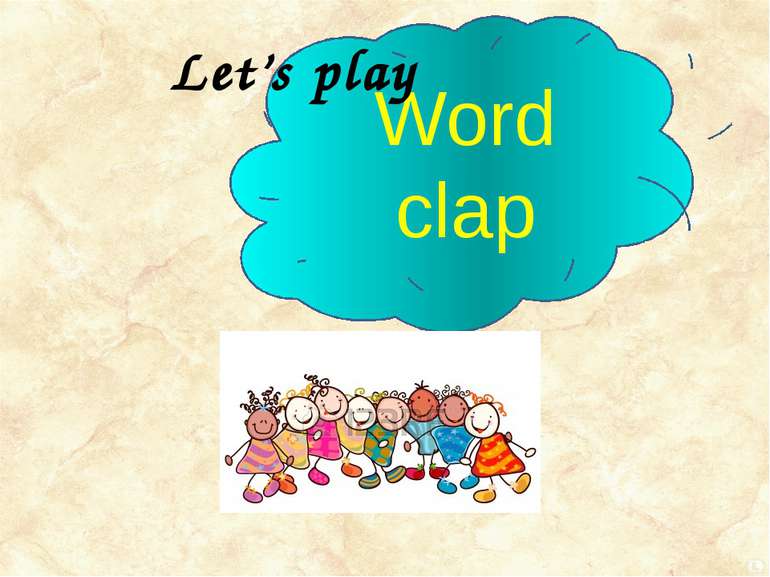 Word clap Let’s play