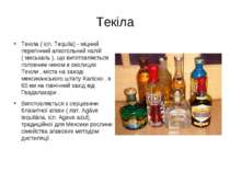 Текіла ( ісп. Tequila) - міцний перегінний алкогольний напій ( меськаль ), що...