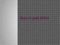 music in Great Britain