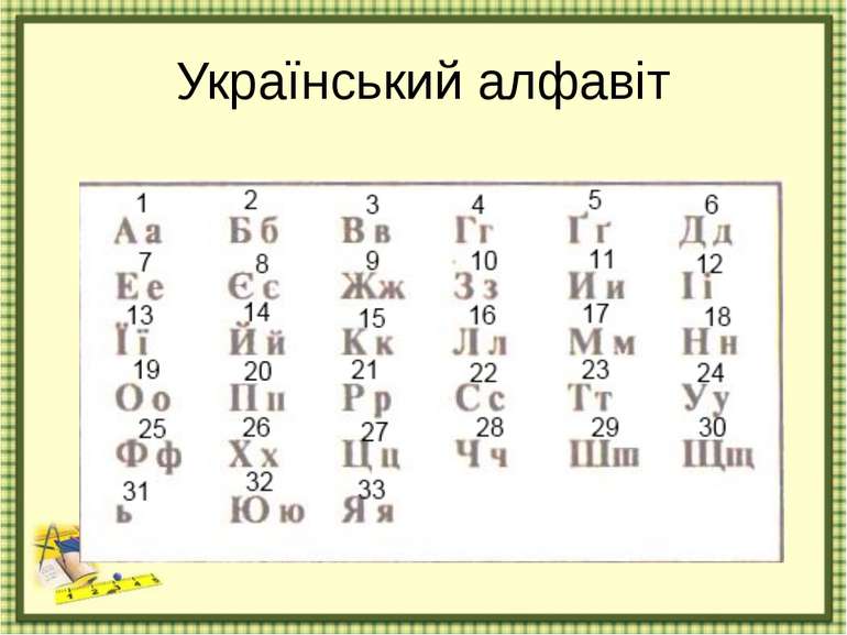 Український алфавіт