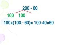 200 - 60 100 100 100+(100 –60)= 100-40=60