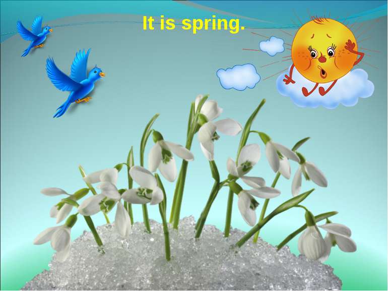 It is spring.