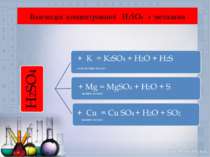 Взаємодія концентрованої H2SO4 з металами