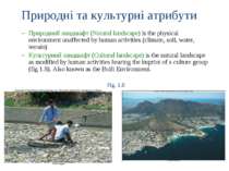 Природні та культурні атрибути Природний ландшафт (Natural landscape) is the ...