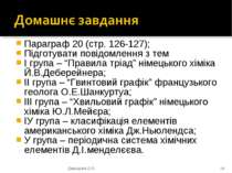 Параграф 20 (стр. 126-127); Підготувати повідомлення з тем І група – “Правила...