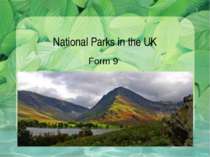 National Parks in the UK Form 9