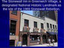 The Stonewall Inn in Greenwich Village, a designated National Historic Landma...