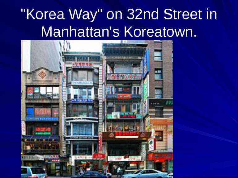 "Korea Way" on 32nd Street in Manhattan's Koreatown.