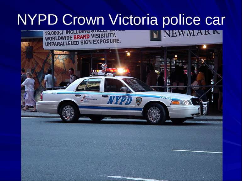NYPD Crown Victoria police car