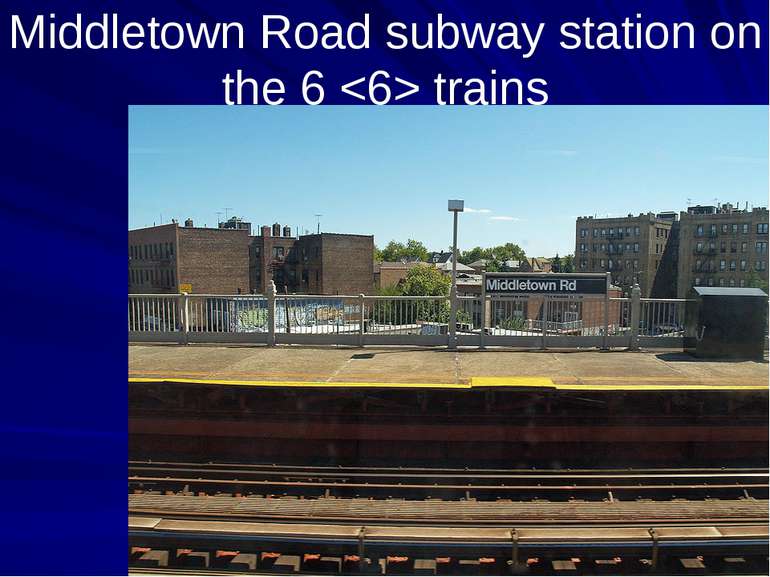 Middletown Road subway station on the 6 trains