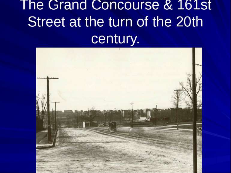 The Grand Concourse & 161st Street at the turn of the 20th century.
