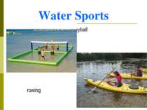 Water Sports beach volleyball rowing