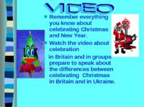 Remember everything you know about celebrating Christmas and New Year. Watch ...