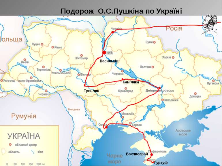 Подорож О.С.Пушкіна по Україні