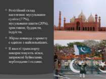 Релігійний склад населення: мусульмани-суніти (77%), мусульмани-шшти (20%), х...