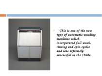This is one of the new type of automatic washing machines which incorporated ...