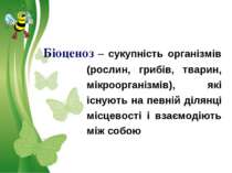 Біоценоз – сукупність організмів (рослин, грибів, тварин, мікроорганізмів), я...