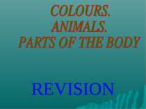 The colors, animals and parts of the body