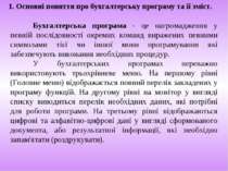 1. Основні поняття про бухгалтерську програму та її зміст. Бухгалтерська прог...