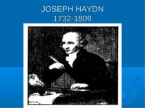 JOSEPH HAYDN 1732-1809