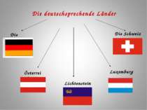 Die deutschsprechende Länder Die BRD Österreich Luxemburg Lichtenstein Die Sc...