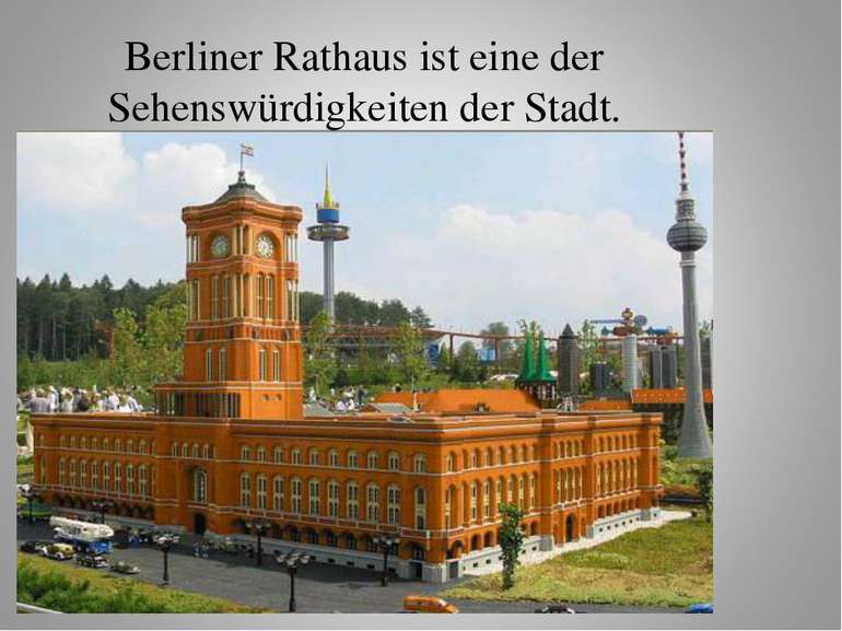 Berliner Rathaus ist eine der Sehenswürdigkeiten der Stadt.