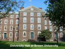 University Hall at Brown University