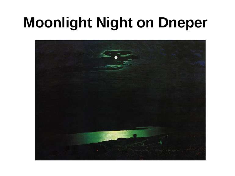 Moonlight Night on Dneper
