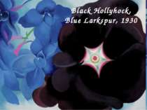 Black Hollyhock, Blue Larkspur, 1930