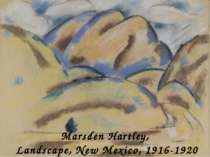 Marsden Hartley, Landscape, New Mexico, 1916-1920