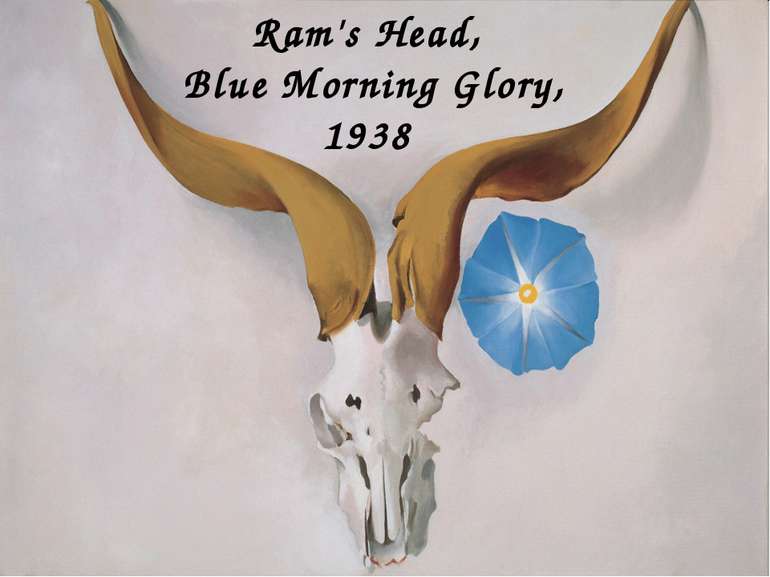 Ram's Head, Blue Morning Glory, 1938