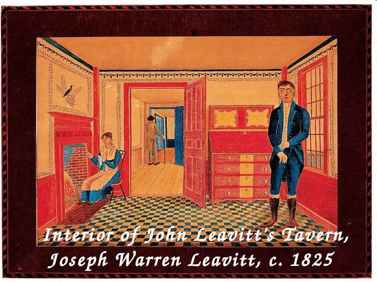 Interior of John Leavitt's Tavern, Joseph Warren Leavitt, c. 1825