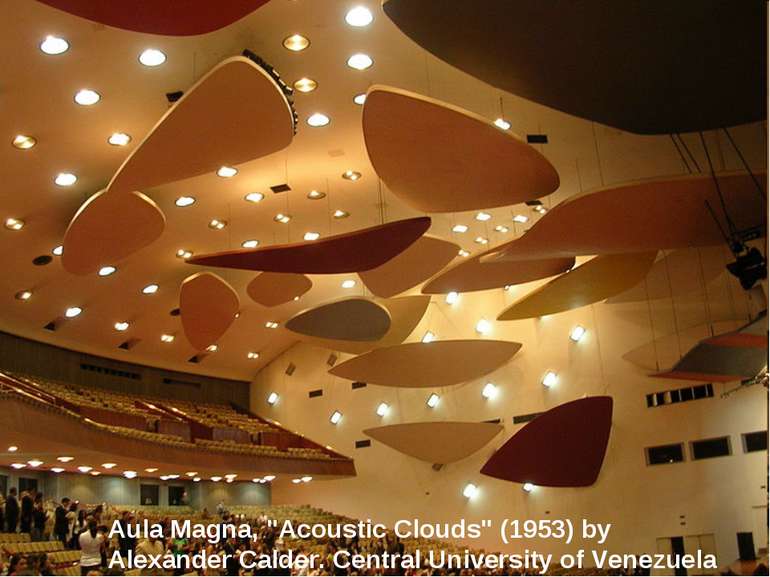 Aula Magna, "Acoustic Clouds" (1953) by Alexander Calder. Central University ...
