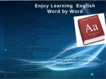 Enjoy Learning English Word by Word  Dictionary ['dɪkʃ(ə)n(ə)rɪ] словарь: abr...